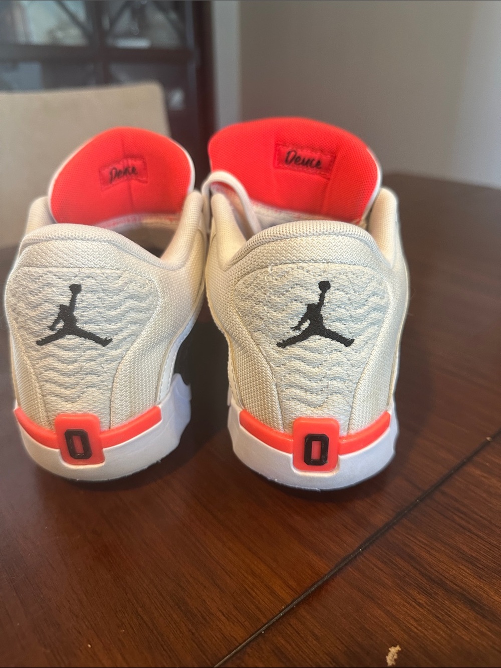 Jason Tatum Nike Sneakers with Black and Bright Coral Accents Youth 7 - Picture 2 of 4